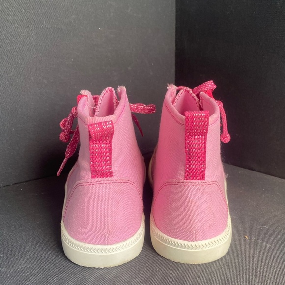 Vibrant Pink Kids High-Top Sneakers Accessibility Friendly Size 5 Billy Footwear - Picture 7 of 7
